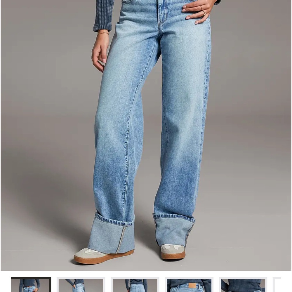 BKE Light Blue Wide Leg Women's Jeans